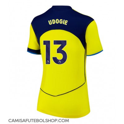 Camisa de time de futebol Tottenham Hotspur Destiny Udogie #13 Replicas 3º Equipamento Feminina 2025-26 Manga Curta Camisa de time de futebol Tottenham Hotspur Destiny Udogie #13 Replicas 3º Equipamento Feminina 2025-26 Manga Curta